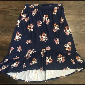 French Gray Hi-Lo Skirt